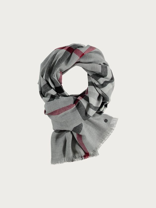 FRAAS 631114 Women’s OS Lightweight Plaid Wrap Scarf