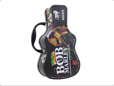 Perri's BOF371-068 Men's Guitar Tin Socks-3 Pack Set/ Bob Marley 7-12