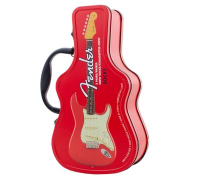 Perri's FGF370-008-O-M Men's Guitar Tin Socks-3 Pack Set/ Fender 7-12