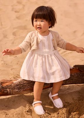 Mayoral 1904 Baby Girl's SS Stripe Linen Dress/