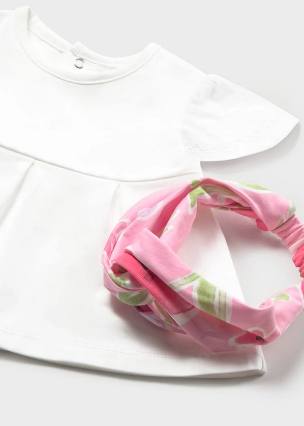 Mayoral 1735 Baby Girl's Short Sleeve Top & Legging Set w/ Headband