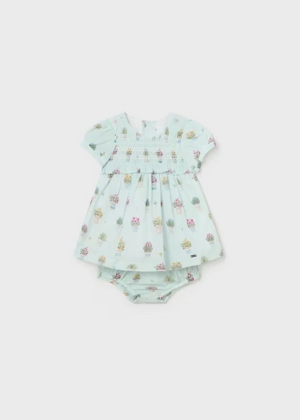 Mayoral 1801 Baby Girl's SLV Stripe Linen Dress