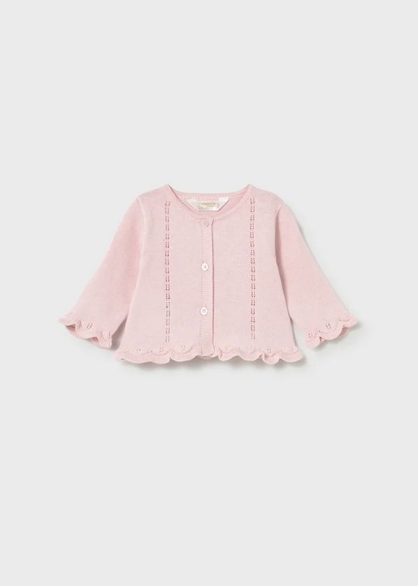 Mayoral 1287 Baby Girl's 3pc Set- Cardigan, T-Shirt, Diaper Cover