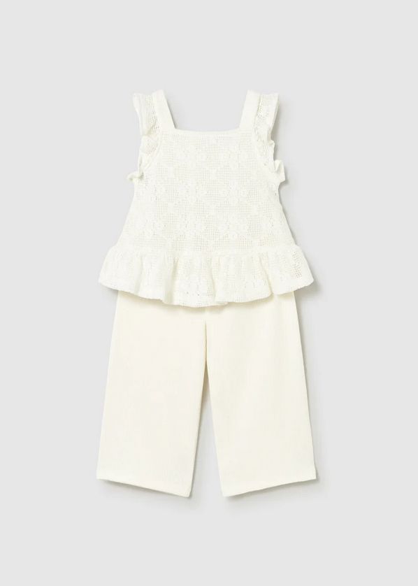 Mayoral 1515 Girl's Stretch 2pc Top & Pant Set