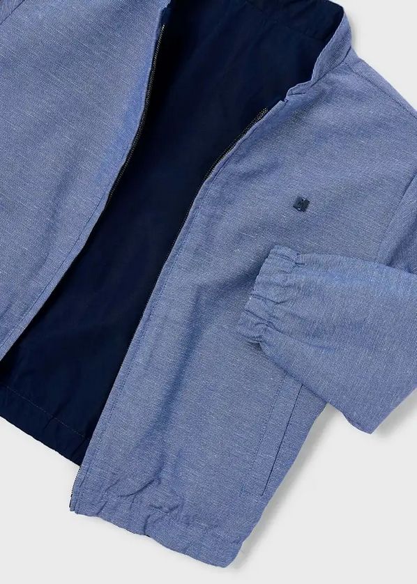 Mayoral 3444 Boy's Reversible Linen Windbreaker