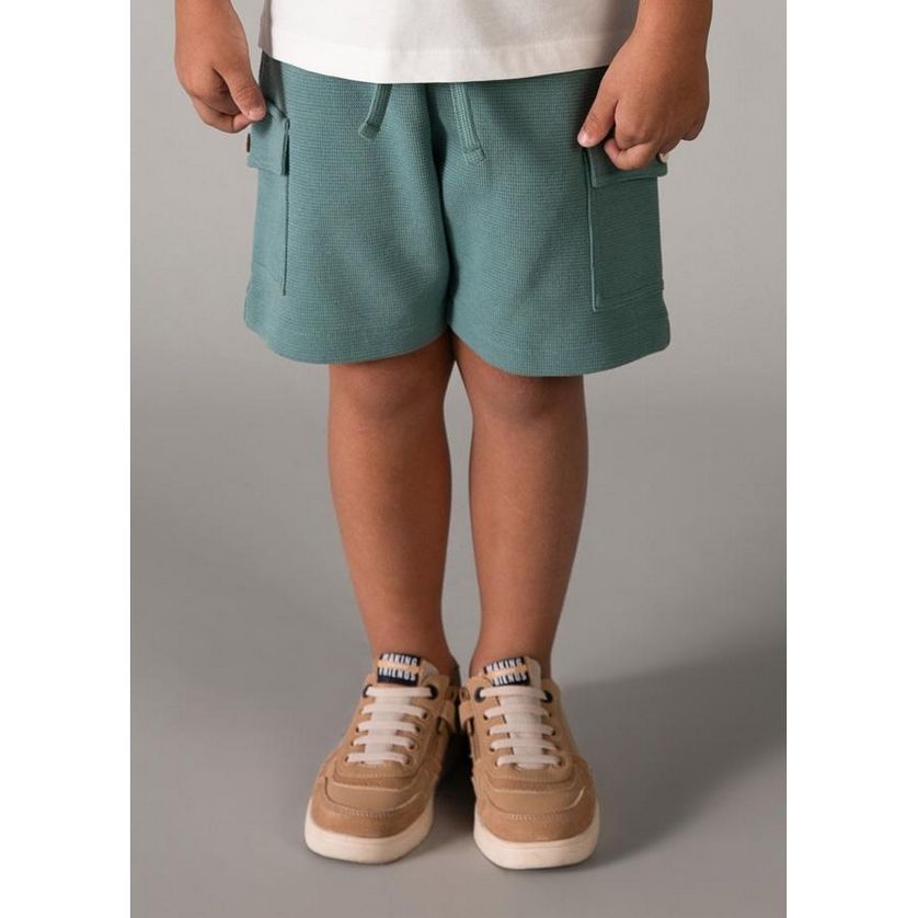 Mayoral 3601 Boy's Youth Two T-Shirt & Short Set 3PC/ALGA