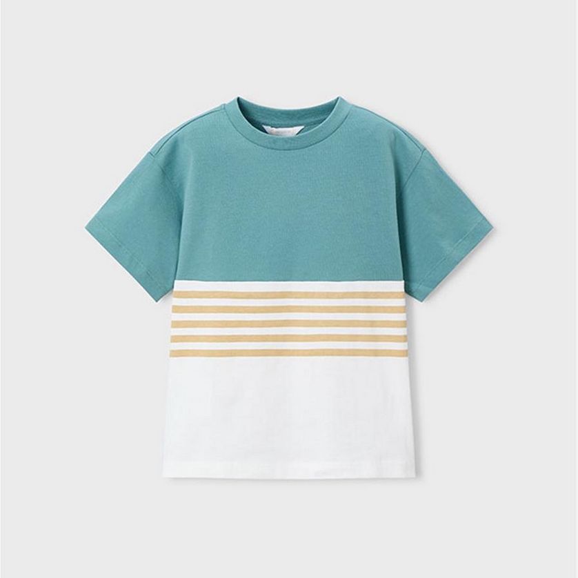 Mayoral 3601 Boy's Junior Two T-Shirt & Short Set 3PC – Alga
