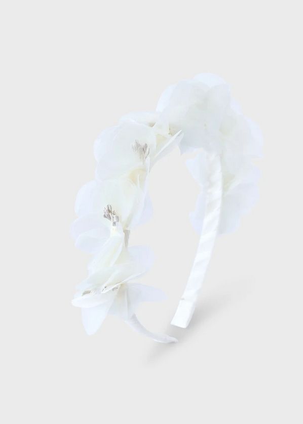 Mayoral 10198 Girl's Mesh Flower Headband