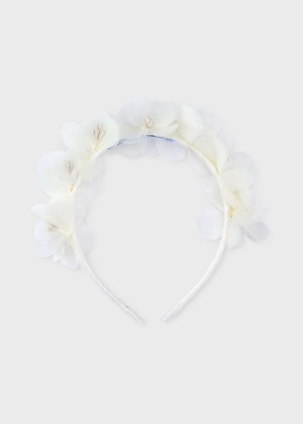 Mayoral 10198 Girl's Mesh Flower Headband