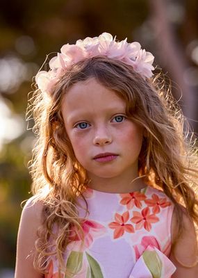 Mayoral 10198 Girl's Mesh Flower Headband/