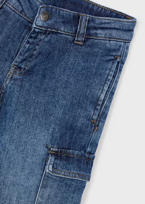 Mayoral 3578 Boy's Youth Denim Cargo Pants – Medio