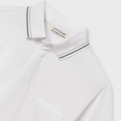 Nukutavake 6164 Boy's Youth SS Stripe Polo/NATA