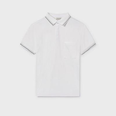 Nukutavake 6164 Boy's Youth SS Stripe Polo/NATA