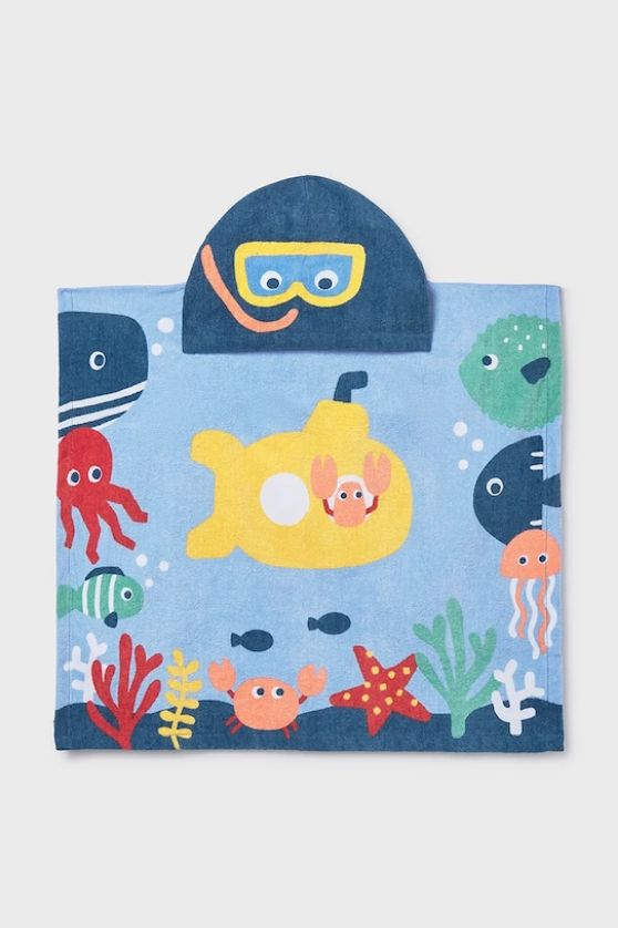 Mayoral 9114 Baby Boy's Hooded Scuba Diver & Sea Towel – Azul