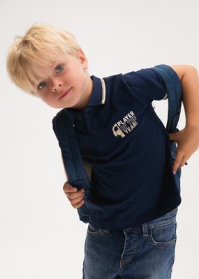 Mayoral 3108 Boy's Youth SS "Player of The Year" Soccer Polo/MARINO