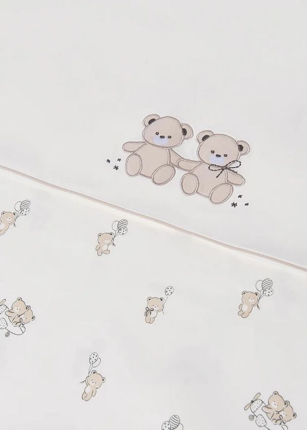 Mayoral 9047 Baby Unisex Embroidered Bear Blanket – Crudo