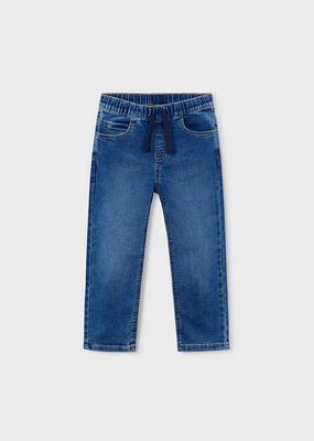 Mayoral 3579 Boy's Youth Denim Jogger w/Drawstrings/MEDIO