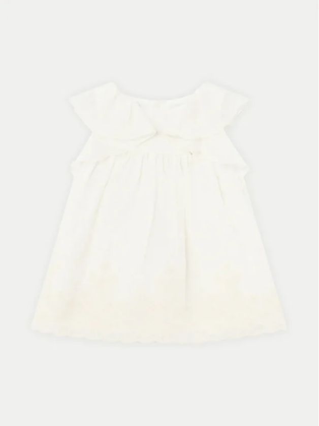 Mayoral 1907 Baby Girl's SL Satin Tulip & Giupure Lace Trim Dress – Crudo