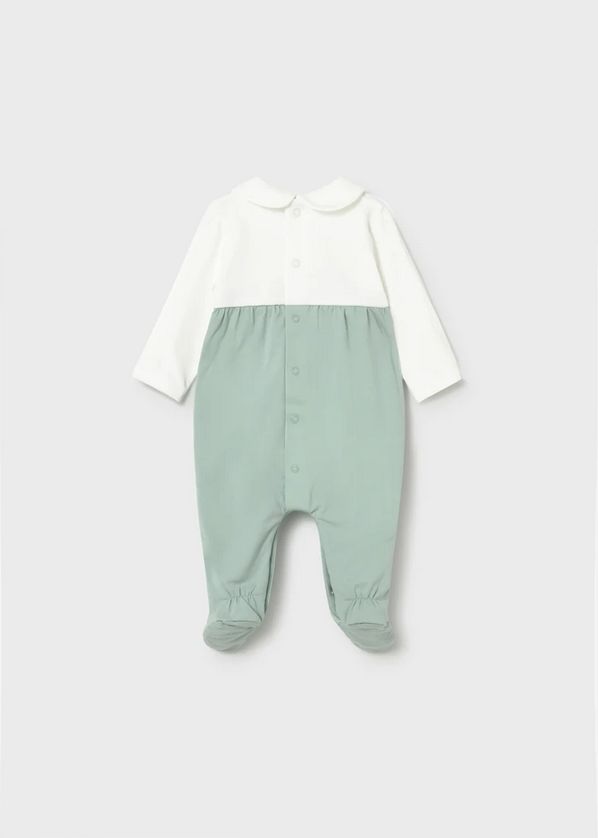 Mayoral 1703 Baby Girl's Long Sleeve Footed Onesie