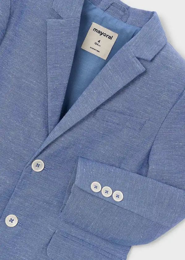 Mayoral 3437 Boy's Junior Linen Blazer