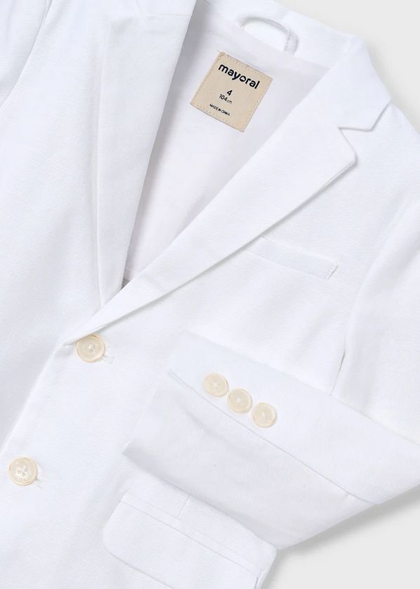 Mayoral 3437 Boy's Youth Linen Blazer
