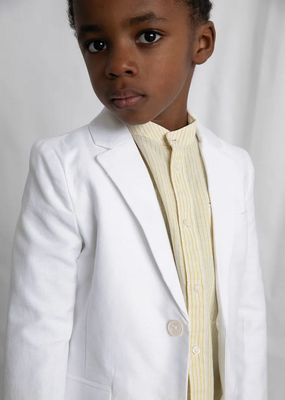 Mayoral 3437 Boy's Youth Linen Blazer/