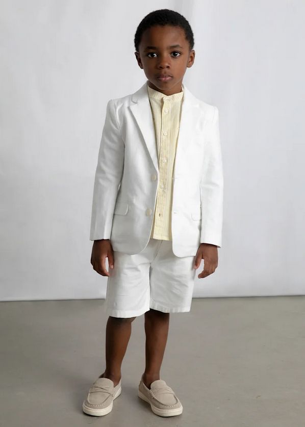 Mayoral 3437 Boy's Youth Linen Blazer