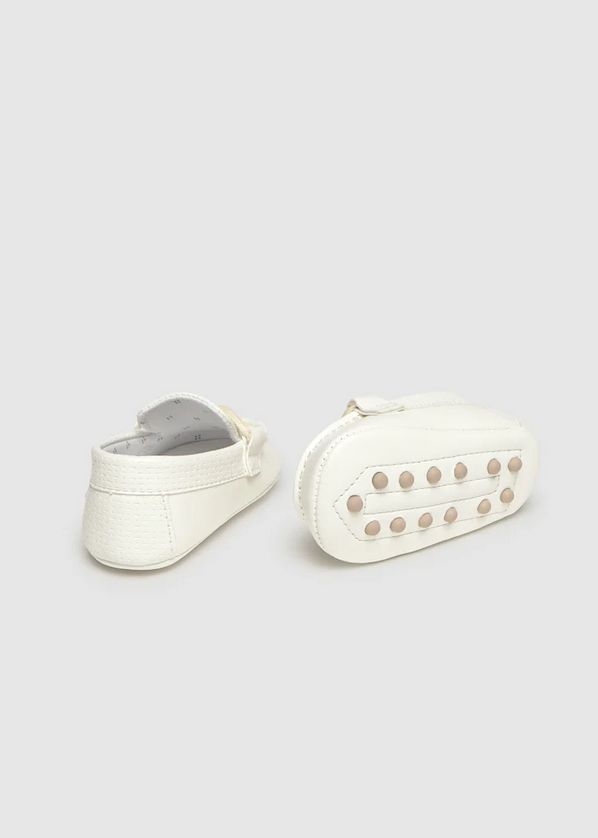 Mayoral 9083 Baby Boy’s Lace Knot Leather Moccasin Shoes