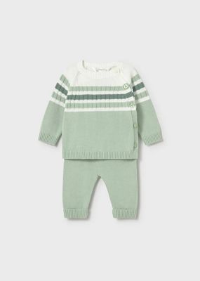 Mayoral 1505 Baby Boy's Long Sleeve Knit Top & Pants Gift Box Set 2PC