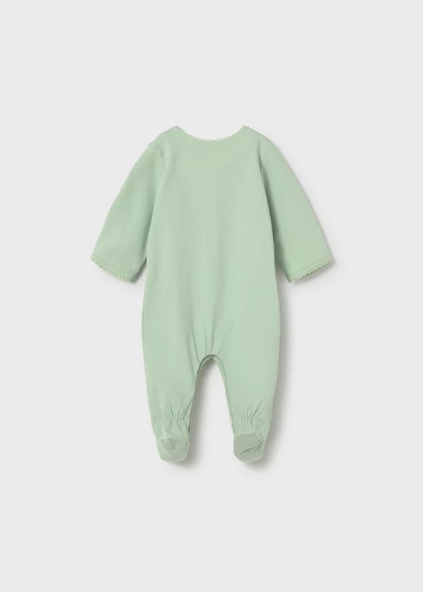 Mayoral 1708 Baby Girl's Long Sleeve Footed Onesie