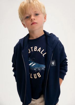 Mayoral 3442 Boy's Youth "Friends Club" Hooded Sweatshirt/