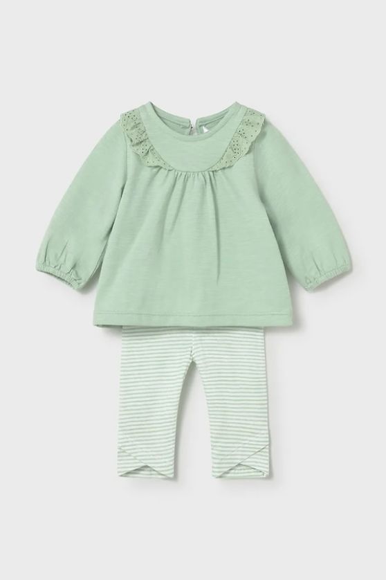 Mayoral 1741 Baby Girl's Long Sleeve Top & Legging Set