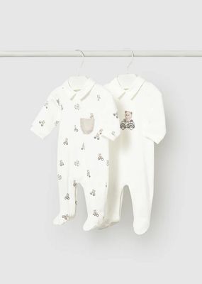 Mayoral 1716  Baby's LS Bear Onesie/
