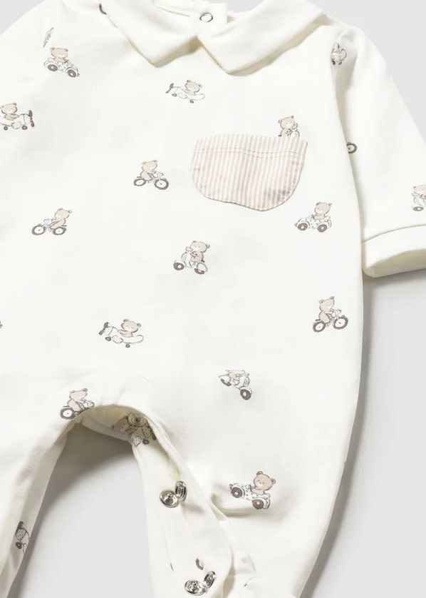 Mayoral 1716 Baby's Long Sleeve Bear Onesie