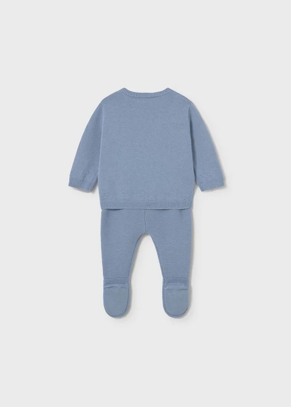 Mayoral 1502 Baby's Long Sleeve Embroidery Top & Knit Leg Warmer Set 2PC