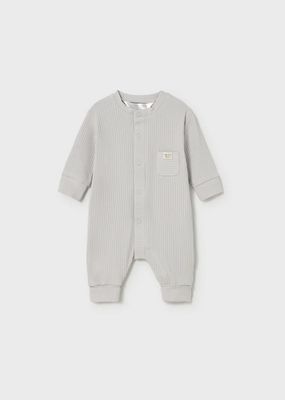 Mayoral 1726 Unisex Baby's LS "Welcome to The Family" Onesie/PLATA