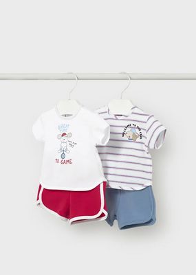 Mayoral 1627 Baby Boy's SS Dog T-Shirt & Short Set 2PC/
