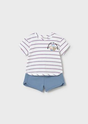 Mayoral 1627 Baby Boy's SS Dog T-Shirt & Short Set 2PC/