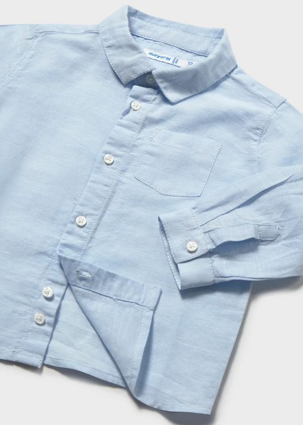 Mayoral 1118 Boy's Junior Linen Shirt/