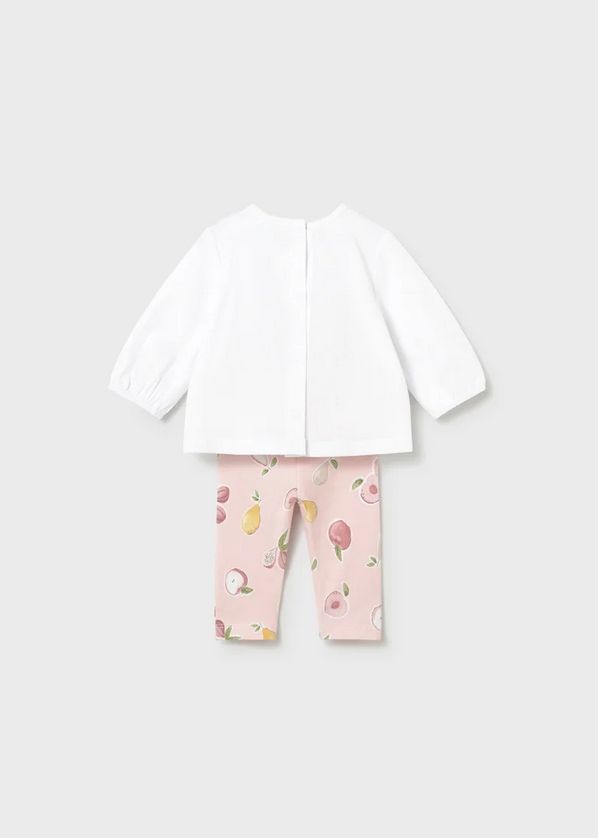 Mayoral 1741 Baby Girl's Long Sleeve T-Shirt & Legging Set 2PC