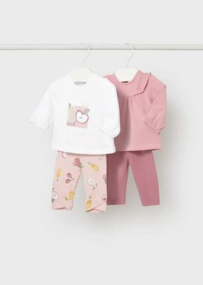 Mayoral 1741 Baby Girl's LS T-Shirt & Legging Set 2PC/