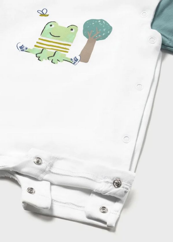 Mayoral 1724 Baby Boy's Short Sleeve Onesie
