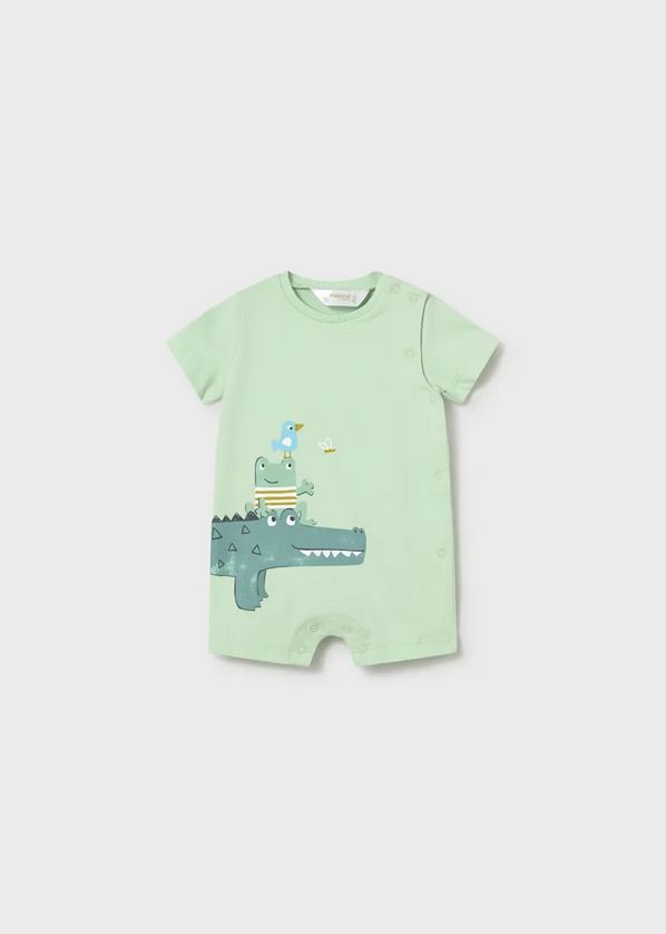 Mayoral 1724 Baby Boy's Short Sleeve Onesie