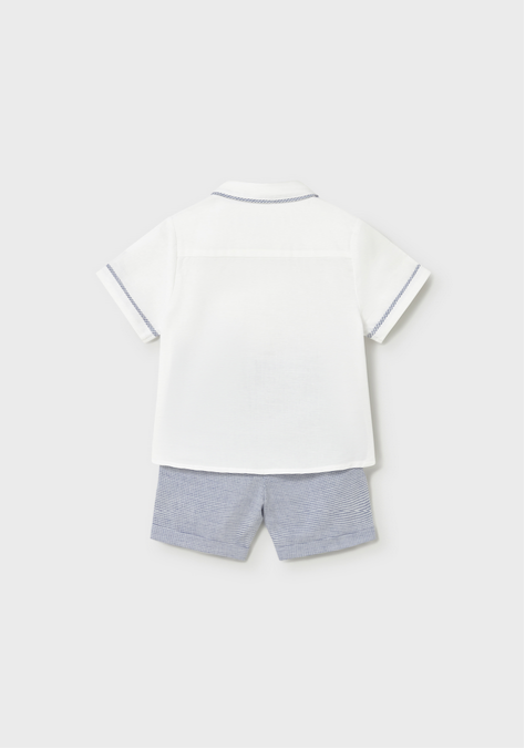Mayoral 1225 Baby Boy's Shirt & Bermuda Short Set