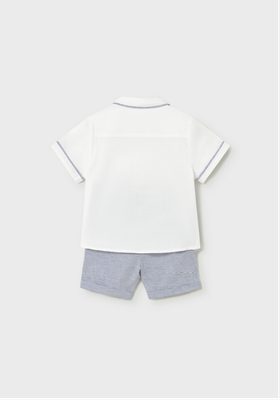 Mayoral 1225 Baby Boy's SS Shirt & Bermuda Short Set/