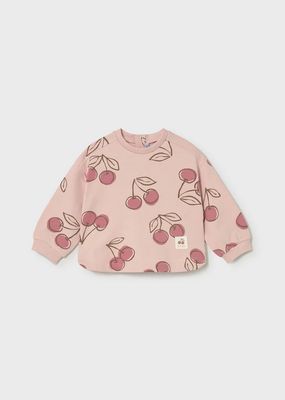 Mayoral 1495-1510 Girl's Twill Trouser & LS Cherry Top/