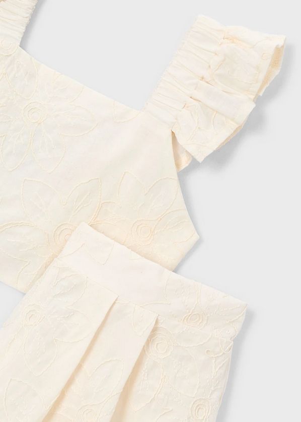 Mayoral 3235 Girl's 2pc Top & Bottom Linen Set