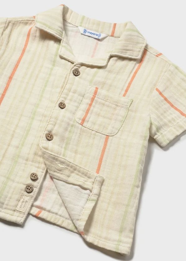 Mayoral 1113-1521 Boy's Short Sleeve Linen Button Down Shirt & Pant