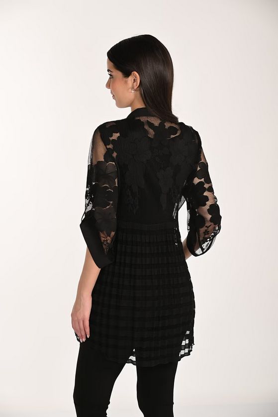 Frank Lyman 266566 Women's Long Sleeve Sheer Knit Blouse
