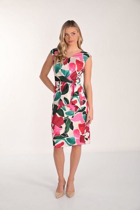 Frank Lyman 266394 Women's SLV Front Tie Knit Dress